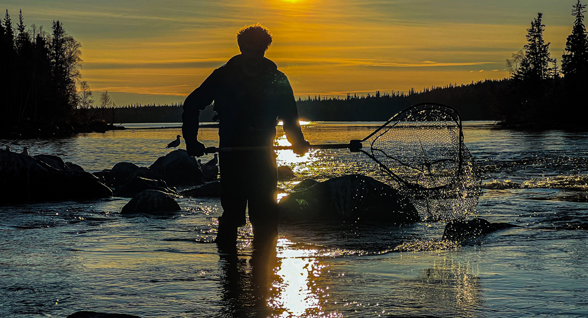 Man with net