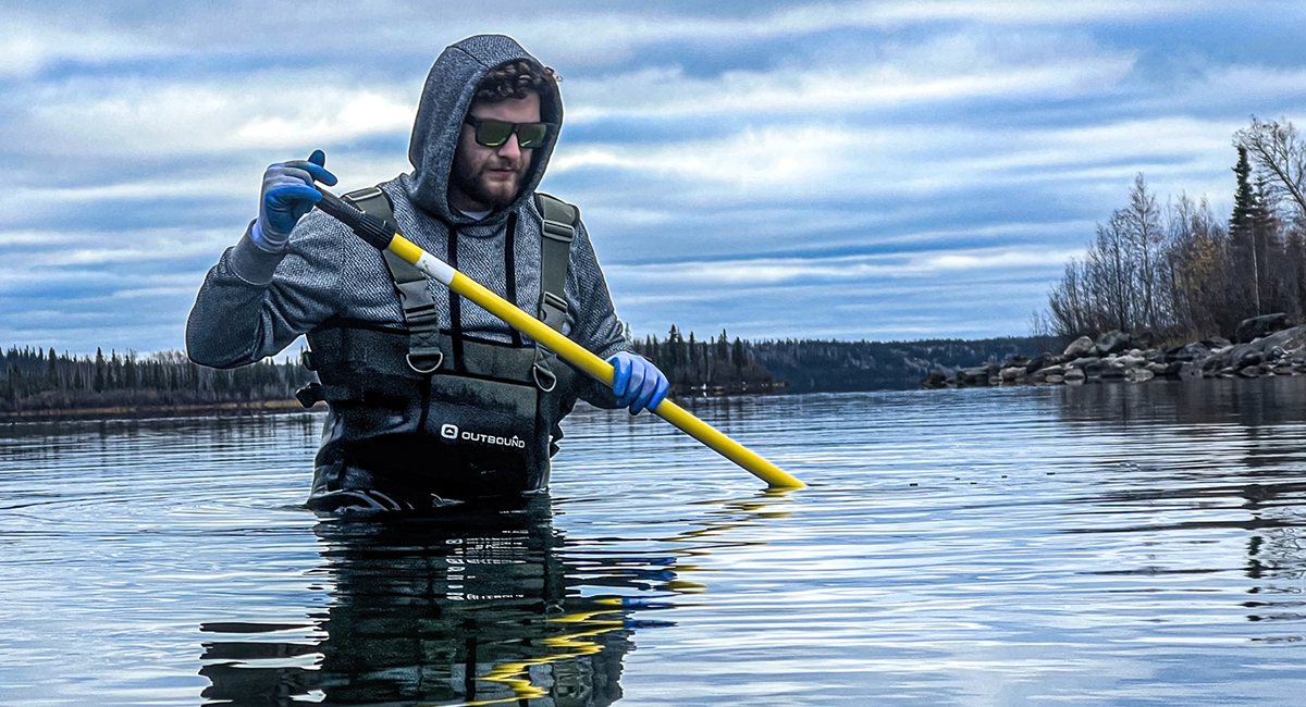 Wading for fish