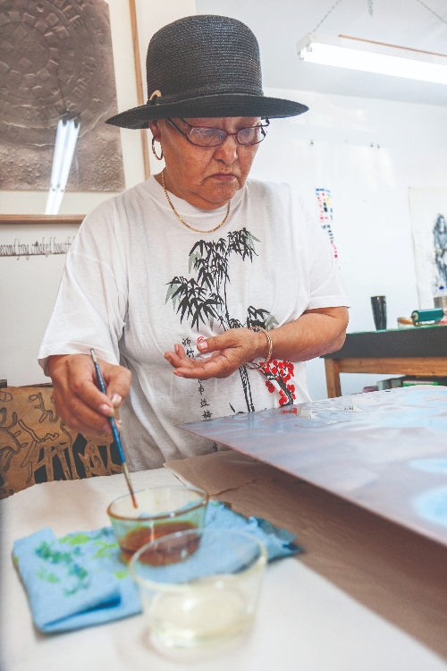 Germaine Arnaktauyok painting