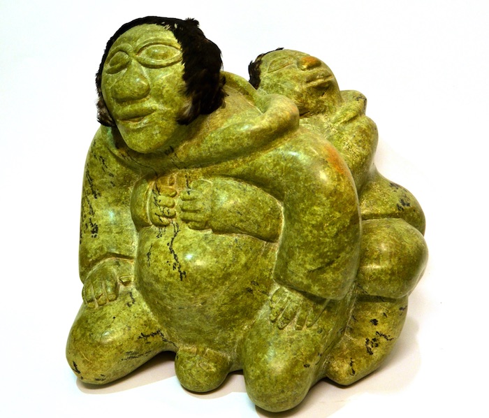 Kimmirut carver Elijah Michael's piece of a mother giving birth has been a part of the Nunatta Sunakkutaangit Museum collection since it opened.