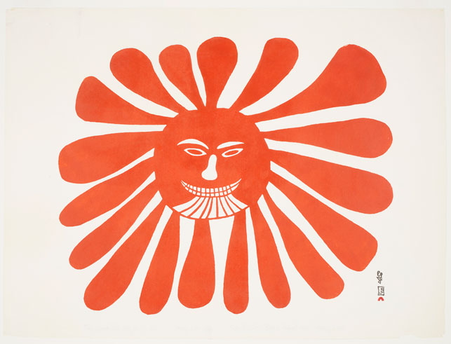 The Woman Who Lives in the Sun (1960) by Kenoujak Ashevak. Image courtesy AGO