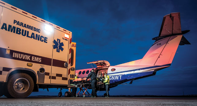 There are roughly 100 medevacs per month in the NWT. Photo by Hugh Gilmour