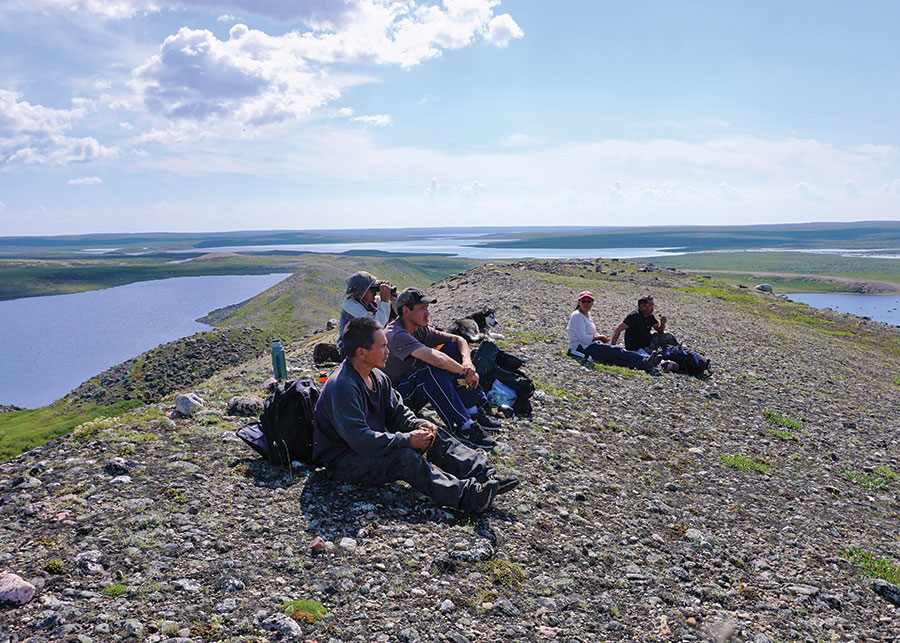 “We really followed the elders’ lead in terms of what we were going to track that day,” says Petter Jacobsen. Photo courtesy of Petter Jacobsen
