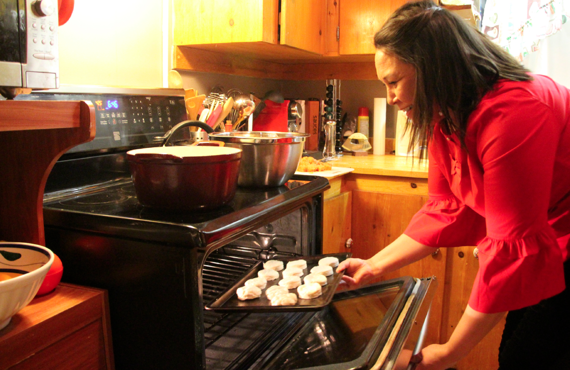 Sheila Lumsden cooks bannock in her Iqaluit kitchen. She hopes to soon open a B&B to introduce clients to authentic local and in-season cuisine. Beth Brown