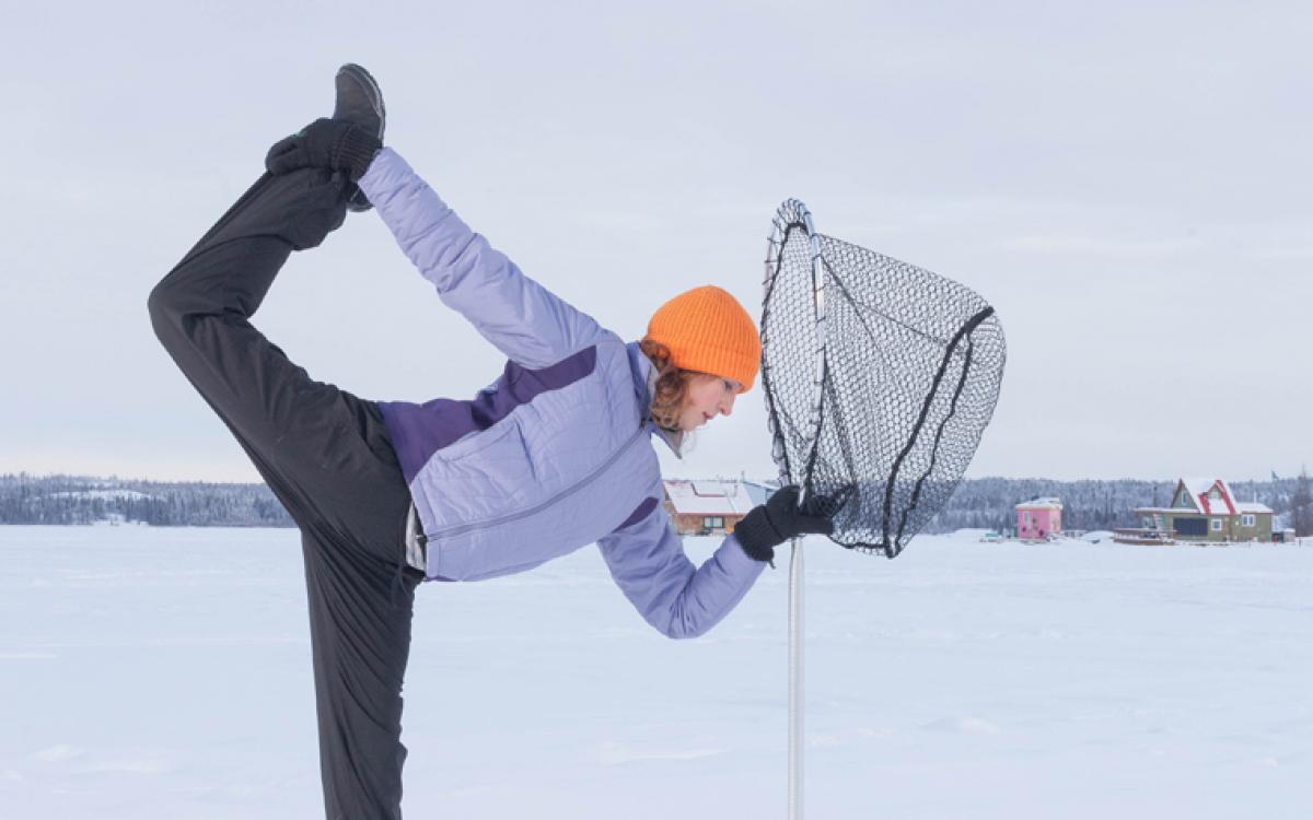 Melissa Chung, Yellowknife Racquet Club fitness and yoga instructor. Photos by Hannah Eden/Up Here