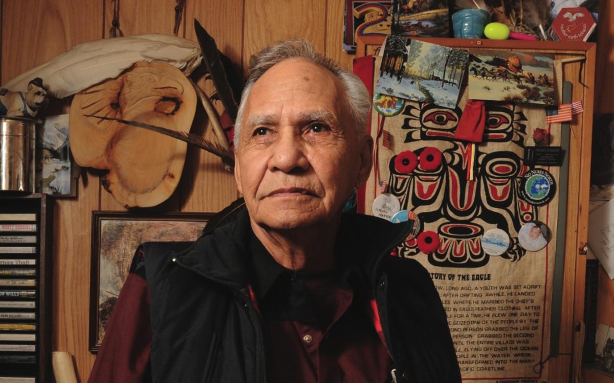 Art Johns in his home