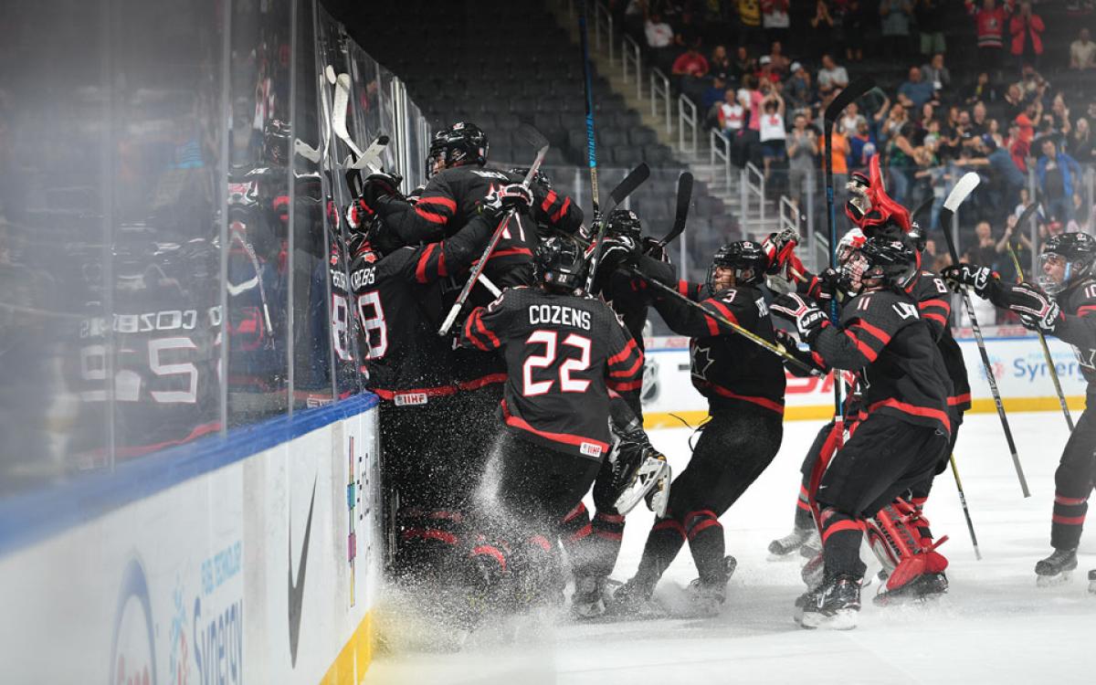 Dylan Cozens looked right at home at the Hlinka Gretzky Cup, which features the best U18 players in the world. 