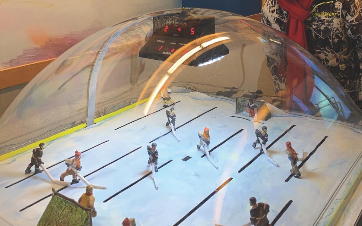 The Prince of Wales Northern Heritage Centre's table hockey game tells one origin story.