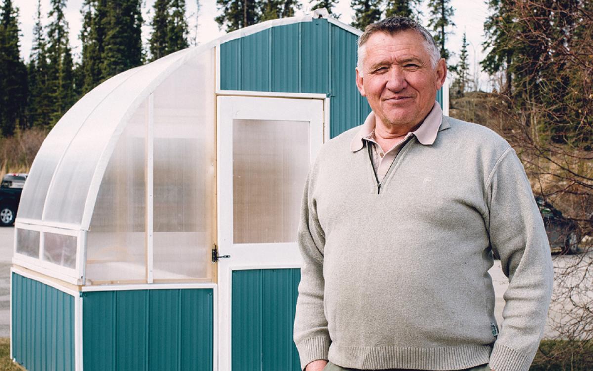  Can this man really extend a Northern summer? If you're a pepper, then, yes he can. Photo by Daren Gallo