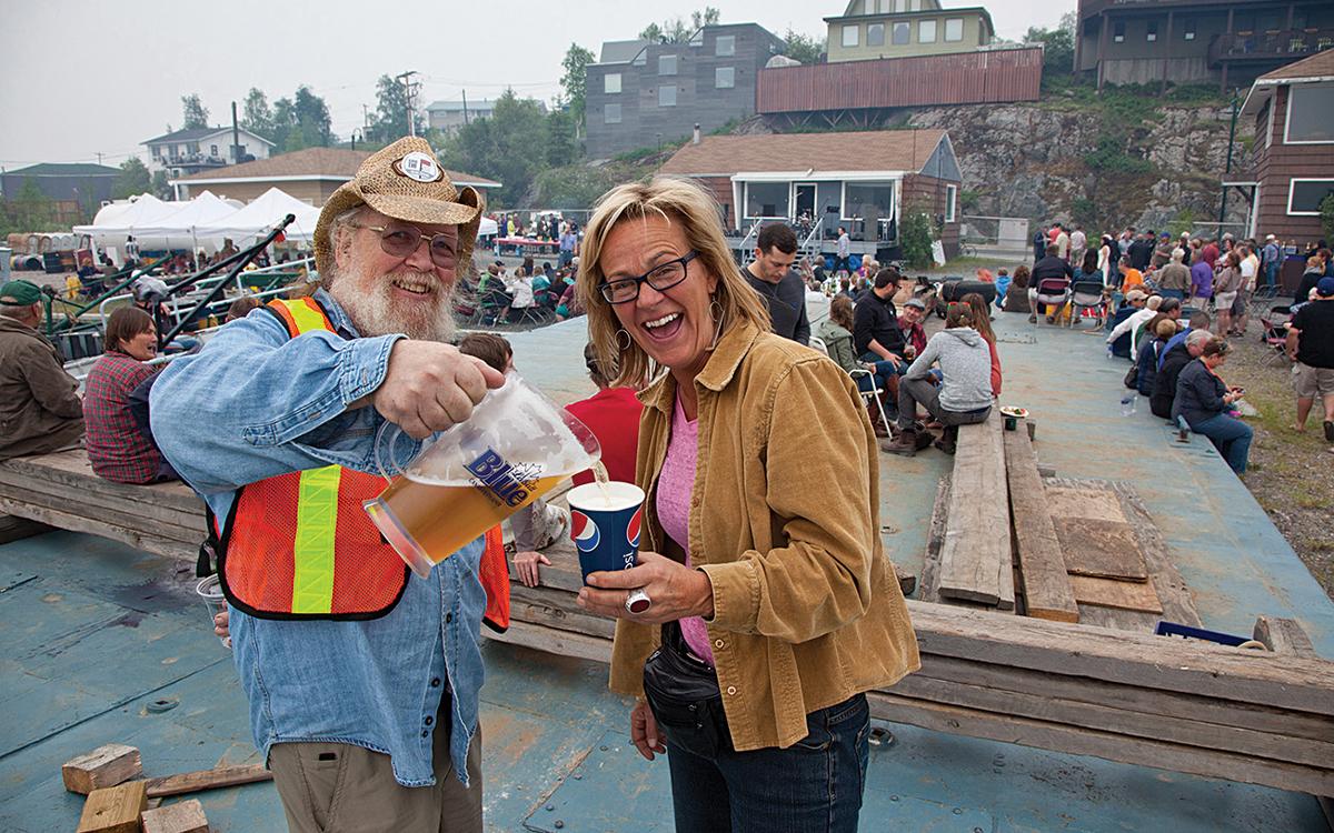 Your cup will runneth over at Yellowknife's Beer Barge Bash. Photo by Bill Braden