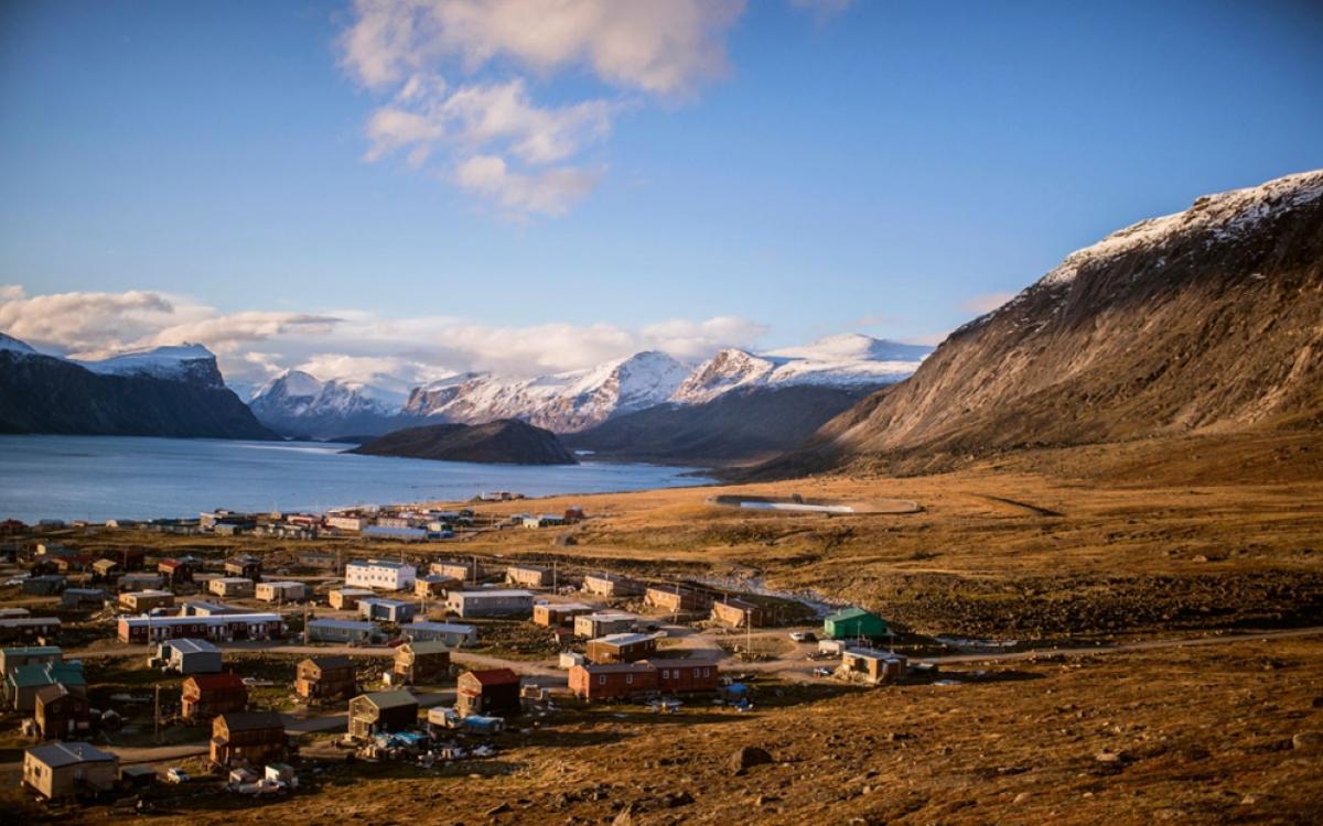 Pangnirtung lies at the foot of some of Baffin Island's highest peaks. Photo by Angela Gzowski/Up Here