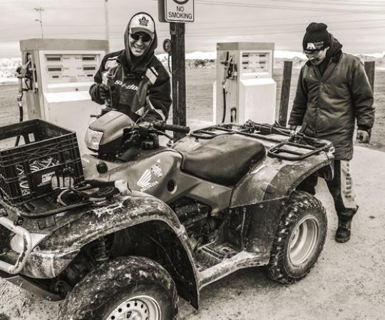 ATVs are a common form of transportation here. Photo: Paul Aningat