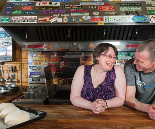 Jo-Ann Martin and Mark Elson, new owners of the famous Bullock's Bistro in Yellowknife. Photo by Hannah Eden/Up Here