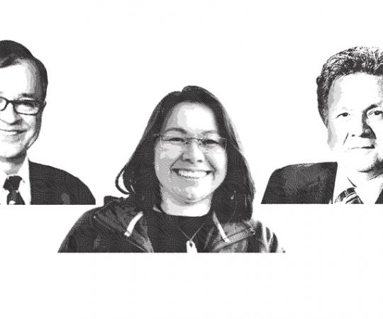 Dennis Patterson, Madeleine Redfern, Peter Taptuna.