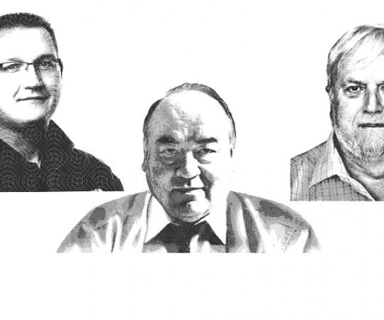 Jeff Philipp, Bob McLeod, Bob Gannicott. 