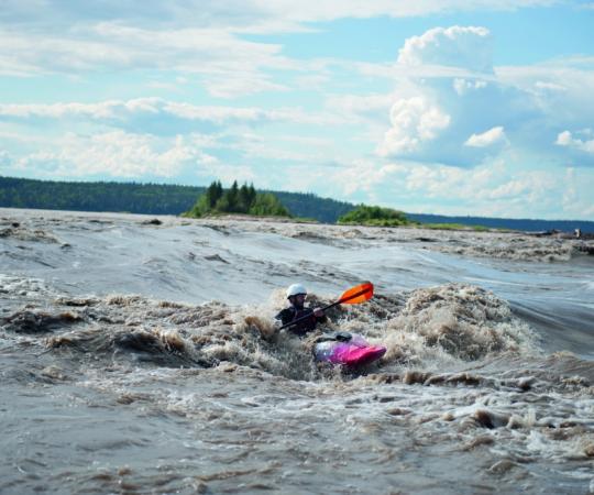 World-class rapids attract kayakers from around the world. 