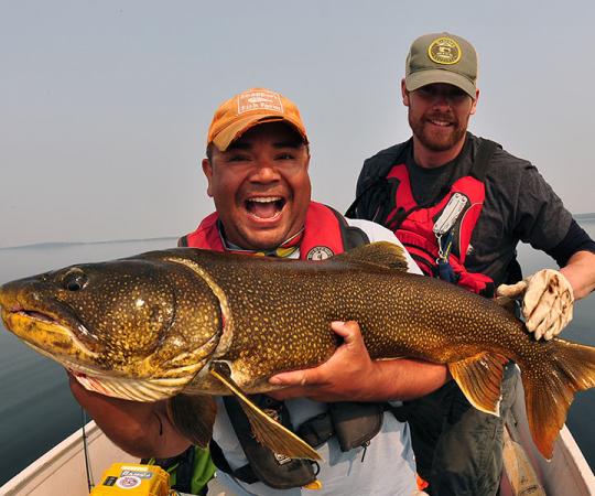 THE FISH PIC: Everyone comes home from the NWT with one. Photo by Paul Vecsei/NWTAT.