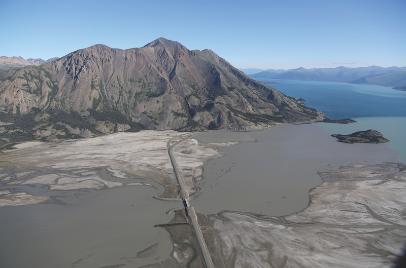 The dried river as seen from above. PHOTO COURTESY LANCE GOODWIN
